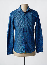 Chemise manches longues imprimé fantaisie bleu HOPENLIFE homme