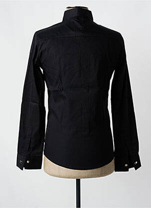 Chemise manches longues coupe cintrée noir ROSS CARRA homme