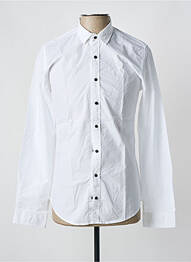 Chemise manches longues coupe cintrée blanc BREEZY homme