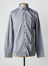 Chemise manches longues imprimé fantaisie gris OSCAR homme