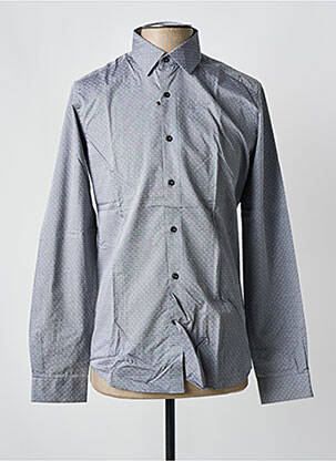 Chemise manches longues imprimé fantaisie gris OSCAR homme