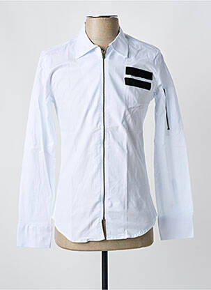 Chemise manches longues coupe cintrée blanc BREEZY homme