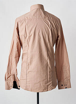 Chemise manches longues coupe cintrée marron JEEL homme