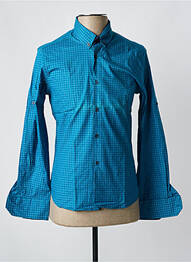 Chemise manches longues imprimé fantaisie bleu TONY COPPER homme