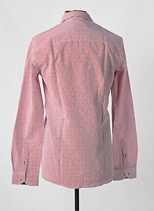 Chemise manches longues imprimé fantaisie rouge OSCAR homme