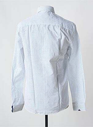 Chemise manches longues coupe cintrée bleu OSCAR homme