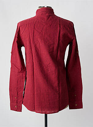 Chemisier coupe cintrée manches longues rouge TONY MORO femme