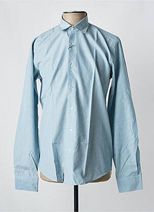 Chemise manches longues imprimé fantaisie bleu OSCAR homme