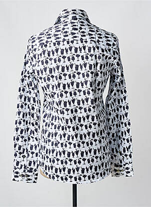 Chemise manches longues imprimé fantaisie noir OSCAR homme