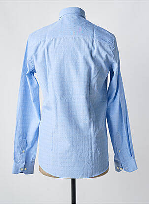 Chemise manches longues imprimé fantaisie bleu OSCAR homme