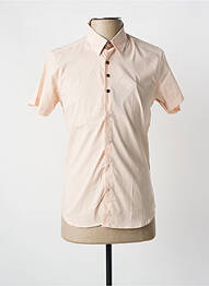 Chemise manches courtes imprimé fantaisie orange DOGER WEAR homme