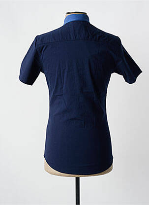 Chemise manches courtes imprimé fantaisie bleu CLUB JU PARIS homme