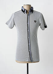 Chemise manches courtes bleu BLVCK pour homme seconde vue