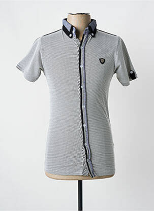 Chemise manches courtes bleu BLVCK pour homme