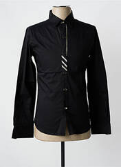 Chemise manches longues noir ROSS CARRA pour homme seconde vue