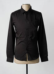 Chemise manches longues noir ROSS CARRA pour homme seconde vue