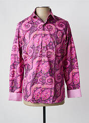 Chemise manches longues rose OSCAR pour homme seconde vue