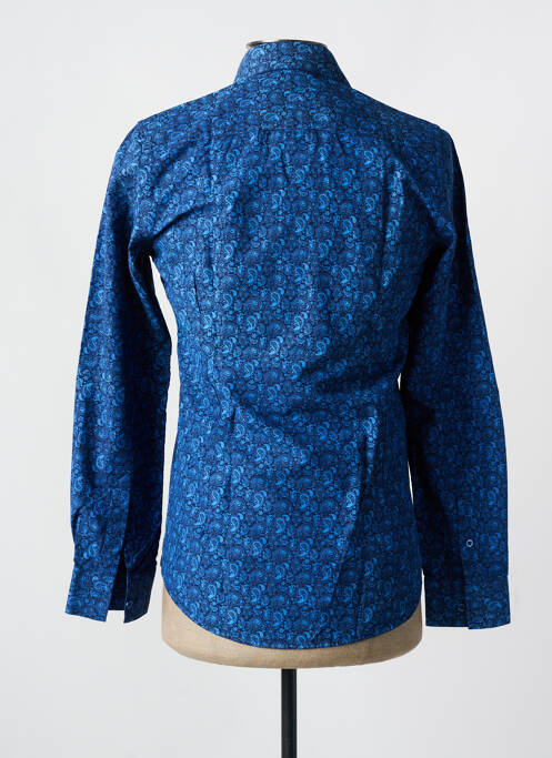Chemise manches longues imprimé fantaisie bleu HOPENLIFE homme