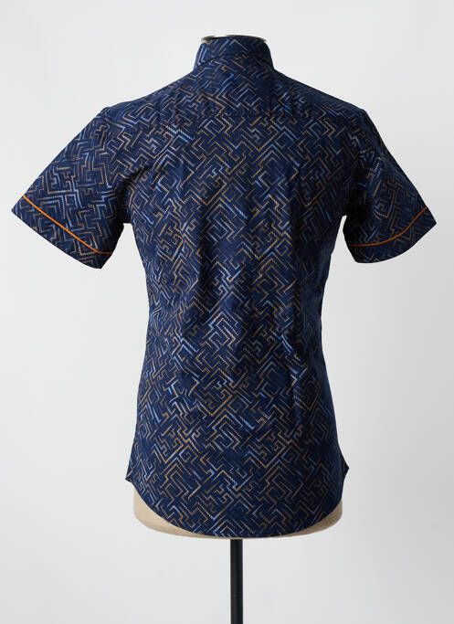 Chemise manches courtes bleu CLUB JU PARIS pour homme