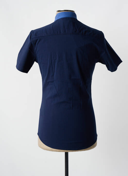 Chemise manches courtes bleu CLUB JU PARIS pour homme