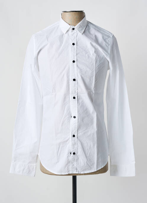 Chemise manches longues blanc BREEZY pour homme