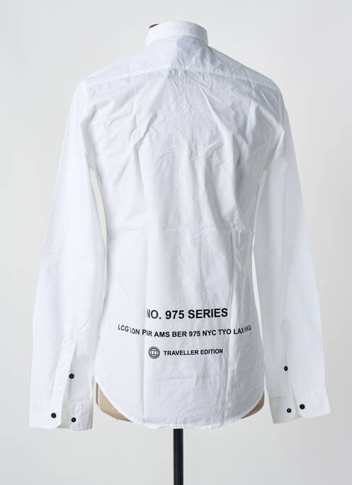 Chemise manches longues blanc BREEZY pour homme