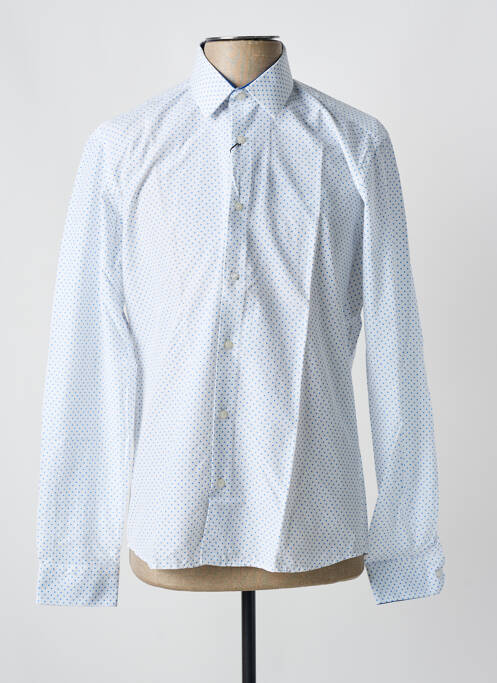 Chemise manches longues bleu OSCAR pour homme