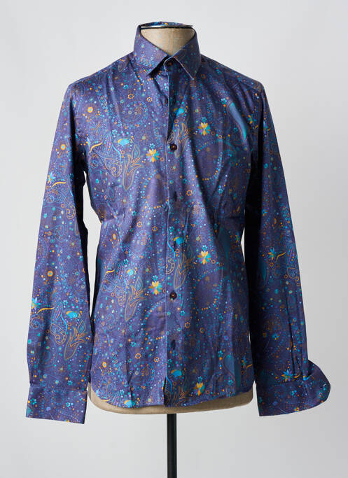 Chemise manches longues bleu OSCAR pour homme