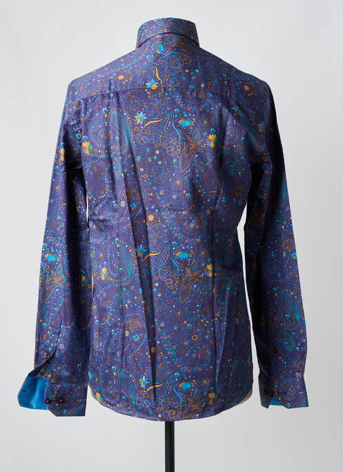 Chemise manches longues bleu OSCAR pour homme