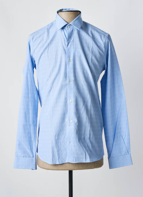 Chemise manches longues bleu OSCAR pour homme