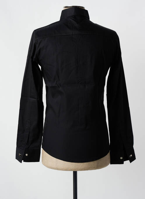 Chemise manches longues noir ROSS CARRA pour homme