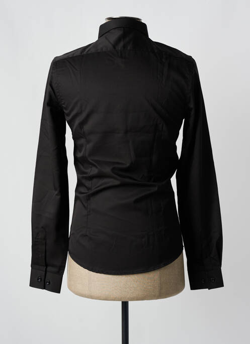 Chemise manches longues noir ROSS CARRA pour homme