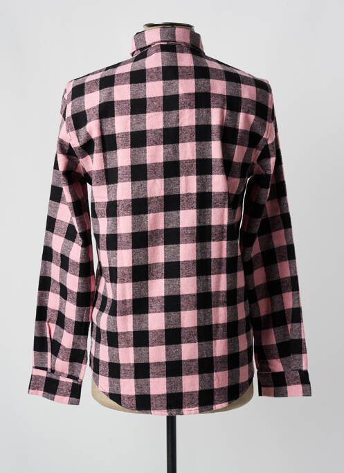 Chemise manches longues rose MADE IN ITALY pour homme