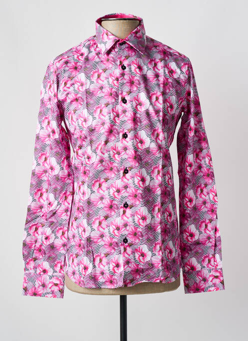 Chemise manches longues rose OSCAR pour homme