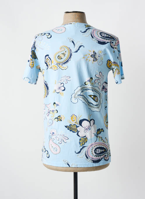 T-shirt bleu MADE IN ITALY pour homme