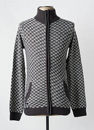 Gilet manches longues fermeture boutonnée sur le devant gris HOPENLIFE homme