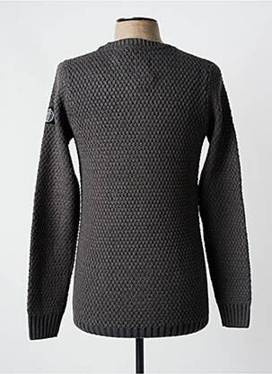 Pull stretch manches longues gris HOPENLIFE homme