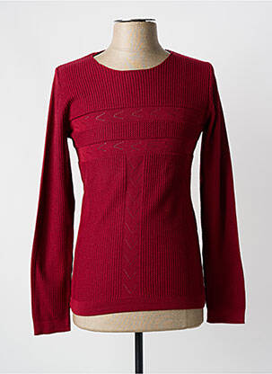 Pull col rond manches longues rouge MADNESS homme