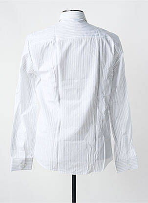 Chemise manches longues imprimé fantaisie blanc OSCAR homme