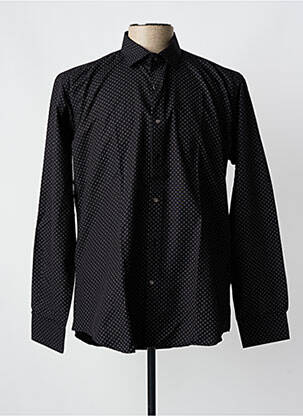 Chemise manches longues imprimé fantaisie noir OSCAR homme