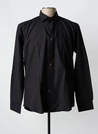 Chemise manches longues imprimé fantaisie noir OSCAR homme