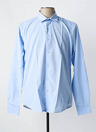 Chemise manches longues imprimé fantaisie bleu OSCAR homme