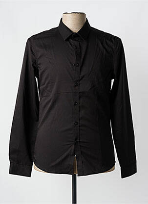 Chemise manches longues fermeture boutonnée sur le devant noir ROSS CARRA homme