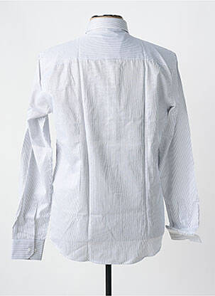 Chemise manches longues imprimé fantaisie blanc OSCAR homme