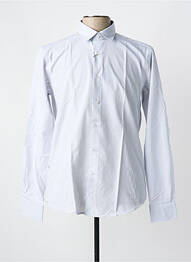 Chemise manches longues imprimé fantaisie blanc OSCAR homme