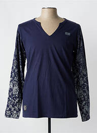T-shirt coupe droite manches longues bleu HOPENLIFE homme