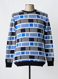 Pull col rond manches longues bleu AFAROZ homme