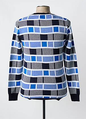 Pull col rond manches longues bleu AFAROZ homme