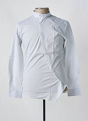 Chemise manches longues imprimé fantaisie blanc LEEYO homme