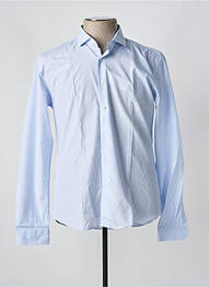Chemise manches longues imprimé fantaisie bleu OSCAR homme